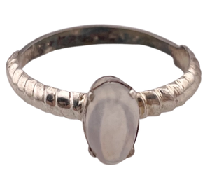 sterling silver NOS moonstone ring