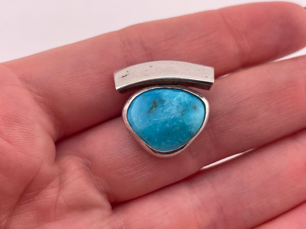 sterling silver turquoise pendant
