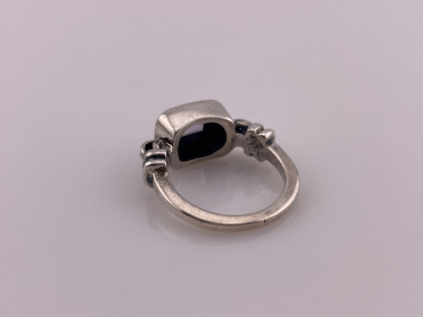 size 5 sterling silver Silpada faceted amethyst ring
