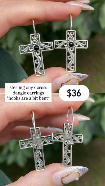 RESERVED PRIVATE LISTING -- sterling silver earrings x 2 A1