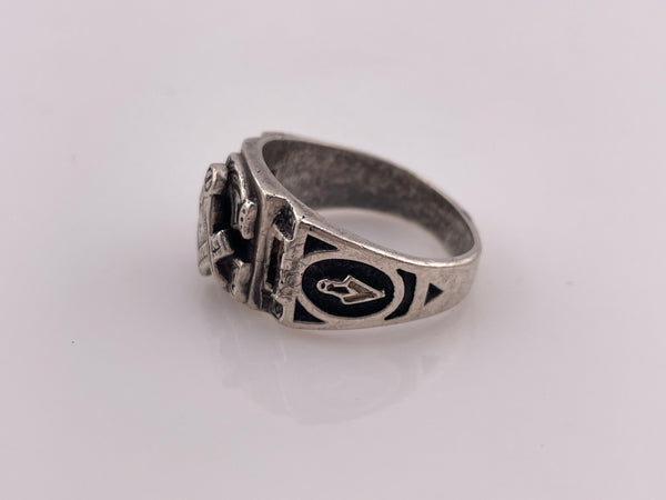 size 11.75 sterling silver Masonic ring