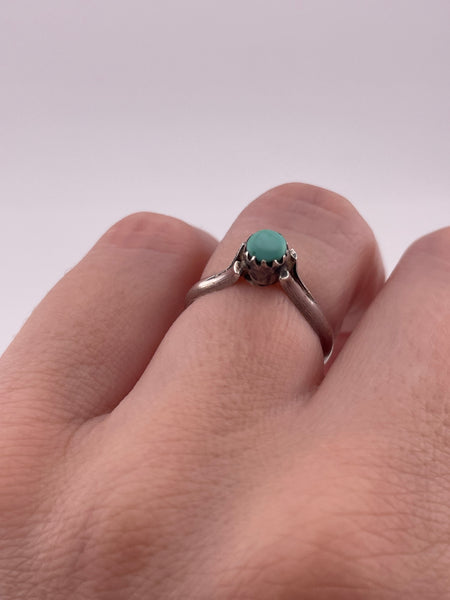 size 6.25 sterling silver turquoise ring