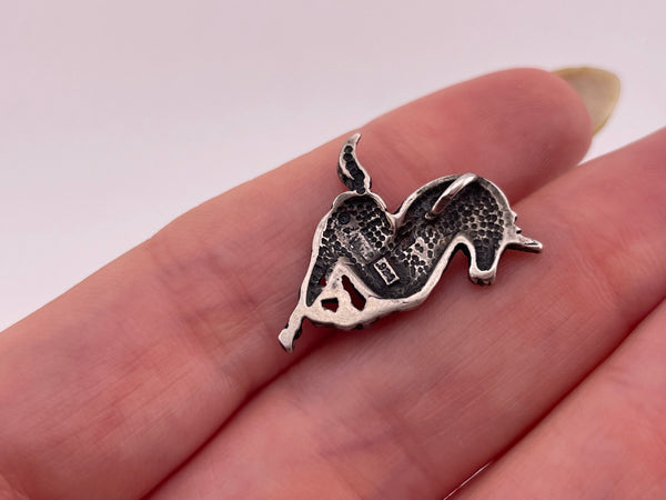sterling silver unicorn pendant