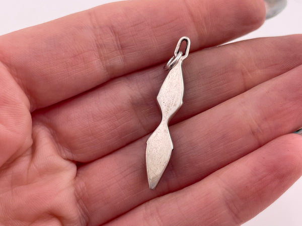 sterling silver stabilized turquoise & black resin pendant