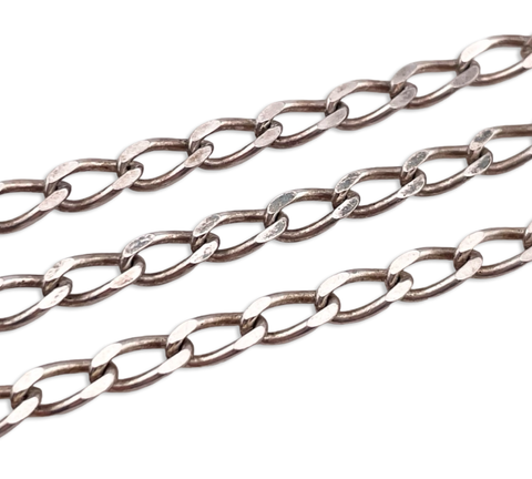 sterling silver 30" chain link necklace