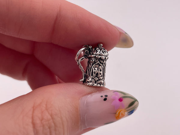 sterling silver beer stein pendant