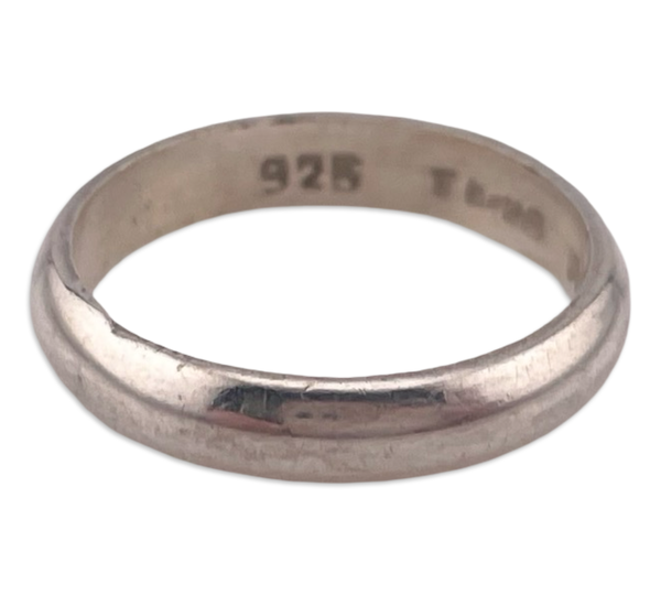 size 7 Sterling silver Mexican plain simple band ring