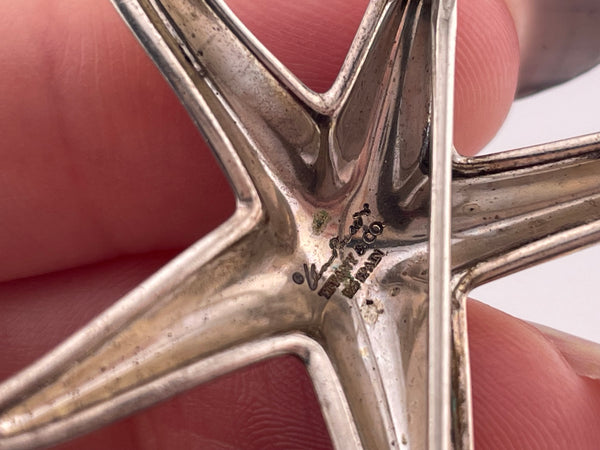 sterling silver Tiffany & Co Elsa Peretti starfish pin brooch