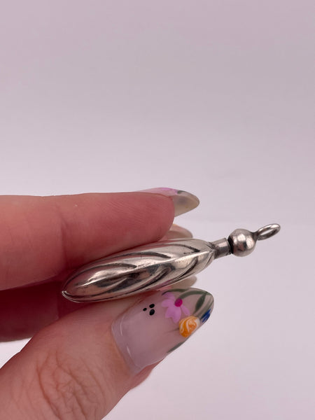 sterling silver perfume vial bottle pendant