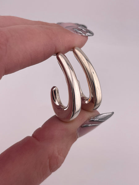 sterling silver j-hook post earrings ***Not Sterling Posts***
