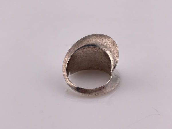 size 7 sterling silver chunky stoneless ring