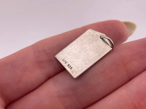 sterling silver Berlin luggage tag pendant