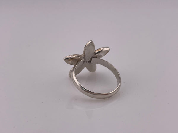 sterling silver flower ring - choose size