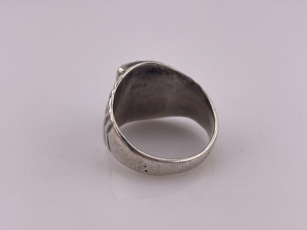 size 11 sterling silver turquoise mother of pearl ring