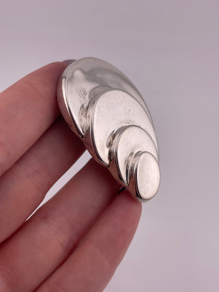 sterling silver Bayanihan stoneless brooch