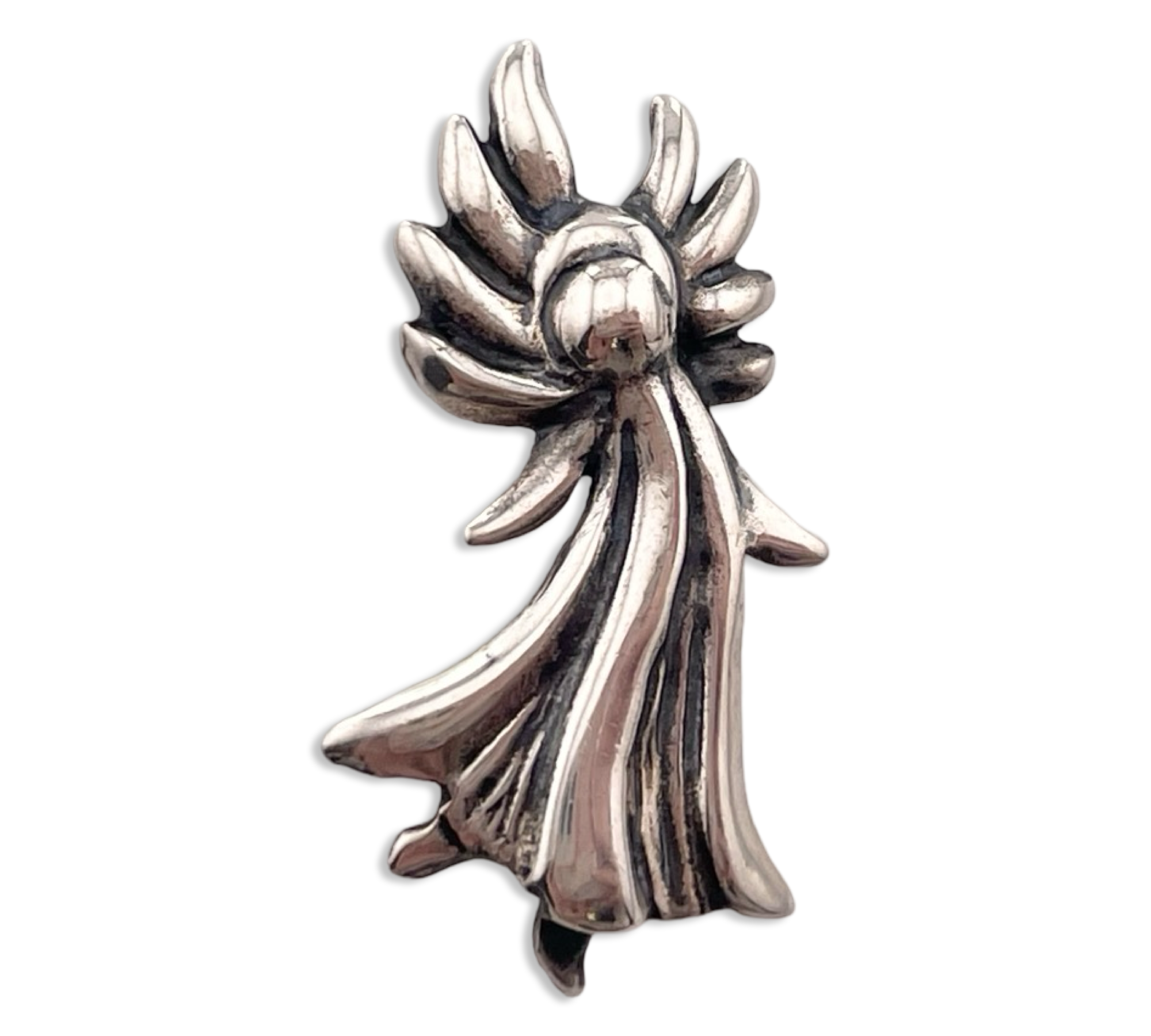 sterling silver angel pendant