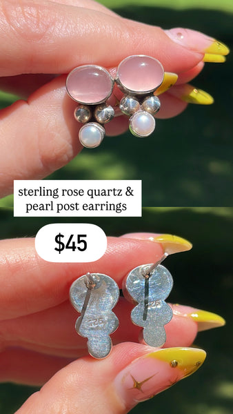 RESERVED PRIVATE LISTING -- sterling silver earrings x 3 C9