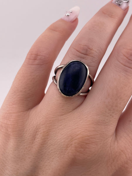 size 6.25 sterling silver sodalite ring