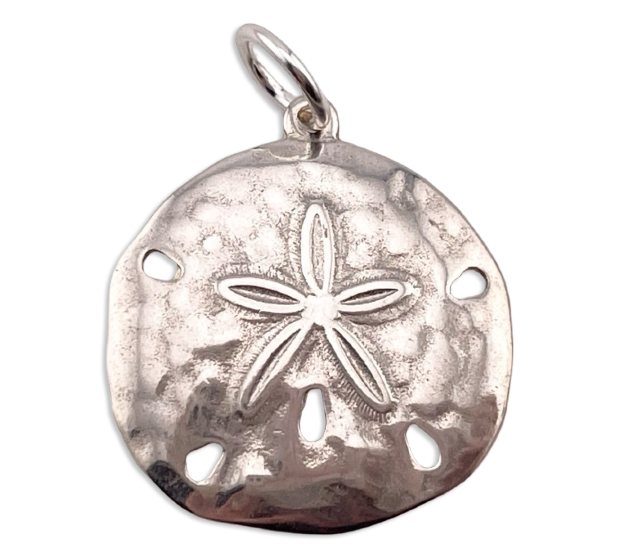 sterling silver sand dollar pendant