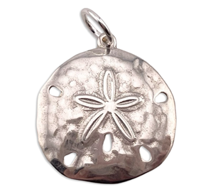 sterling silver sand dollar pendant