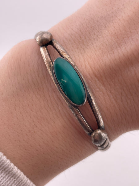 sterling silver turquoise cuff bracelet