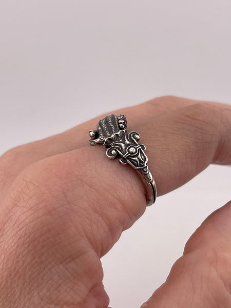 sterling silver MMA new old stock clasped hands gimmel ring
