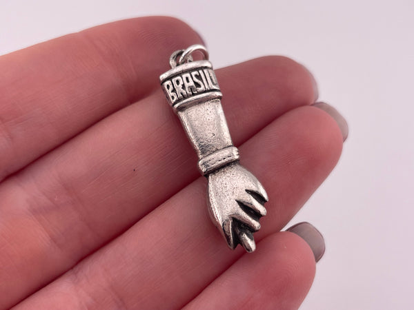 800 silver Brazil souvenir figa fist pendant