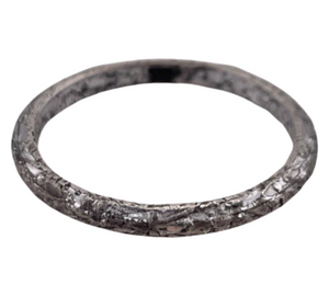 size 5.25 sterling silver textured band ring
