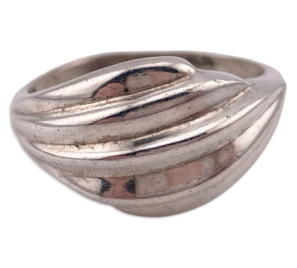 size 9.25 sterling silver stoneless textured ring