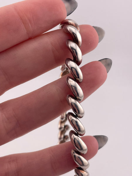 sterling silver 7 1/8" San Marco chain link bracelet