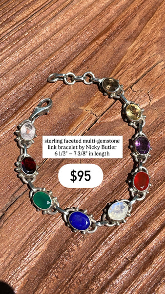 RESERVED PRIVATE LISTING -- sterling silver Nicky Butler bracelet C8