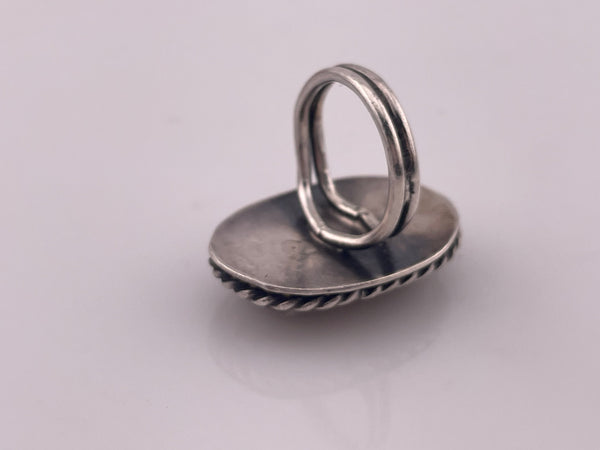 size 5.5 sterling silver agate ring