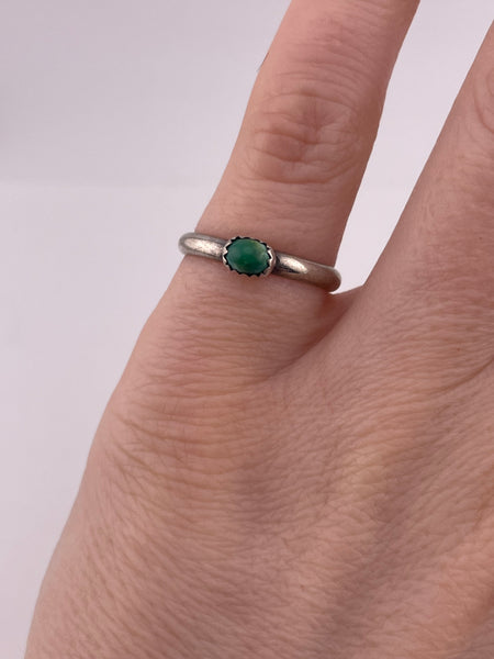 size 5.25 sterling silver turquoise ring