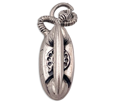 sterling silver rotary telephone pendant