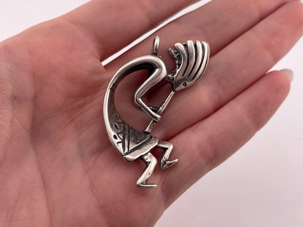 sterling silver Kokopelli pendant