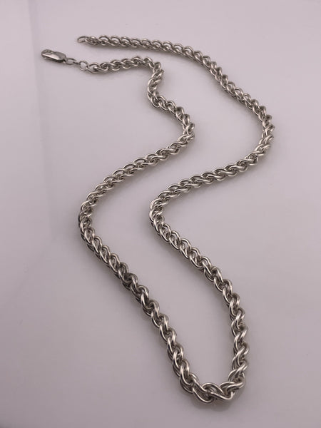 sterling silver 24" 62 grams chain link necklace