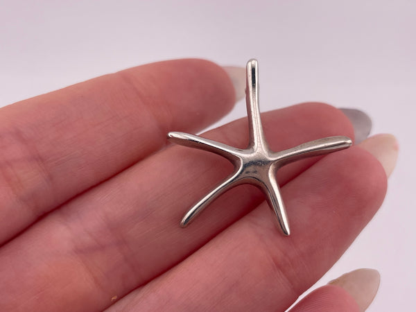 sterling silver starfish pendant
