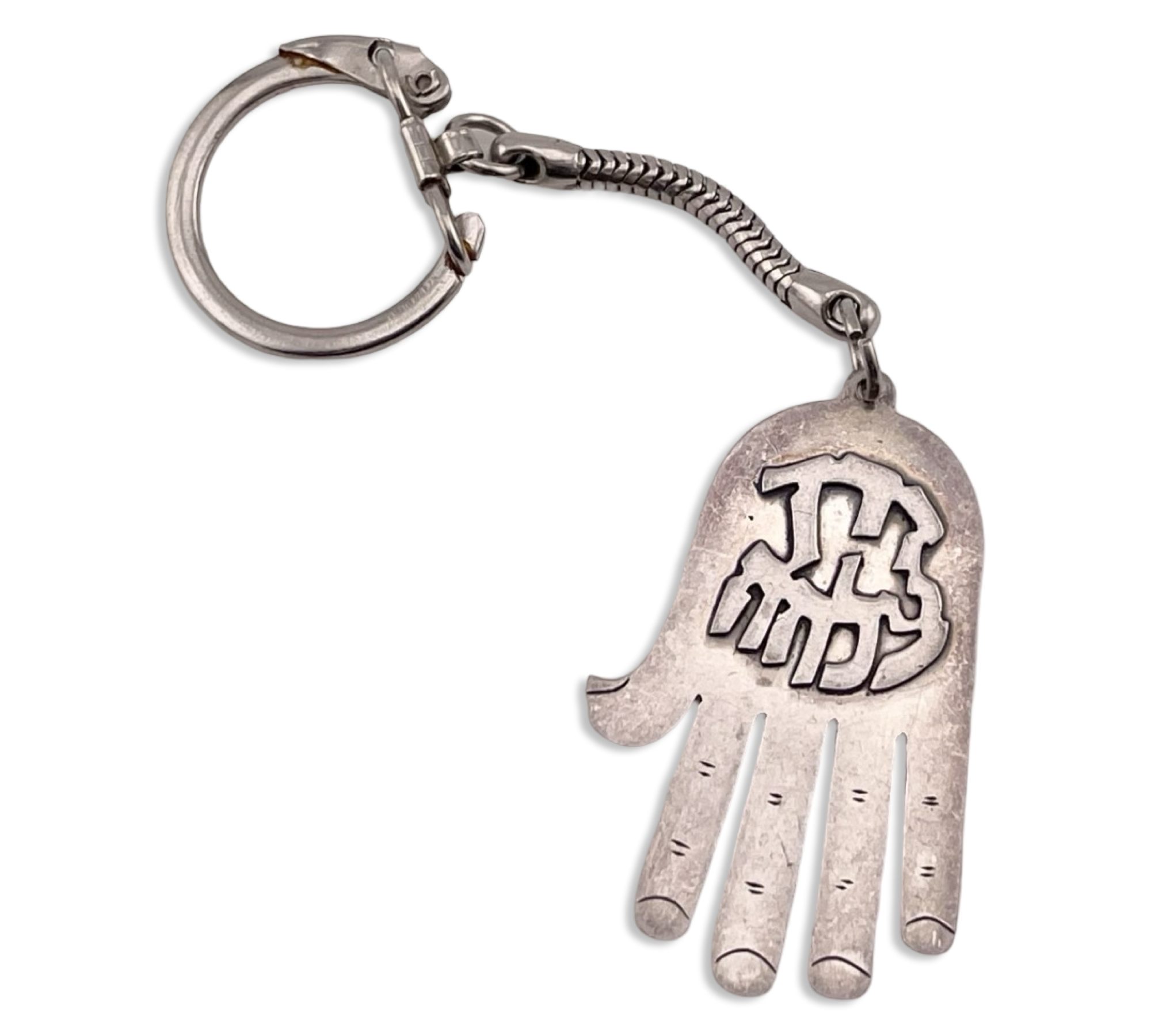 sterling silver hamsa hand keychain