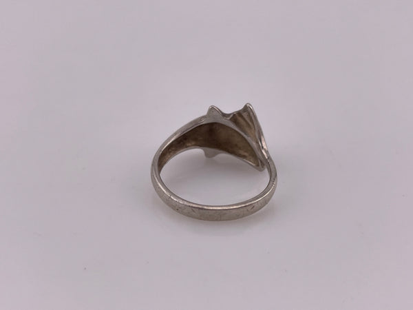 size 6.75 sterling silver dolphin ring