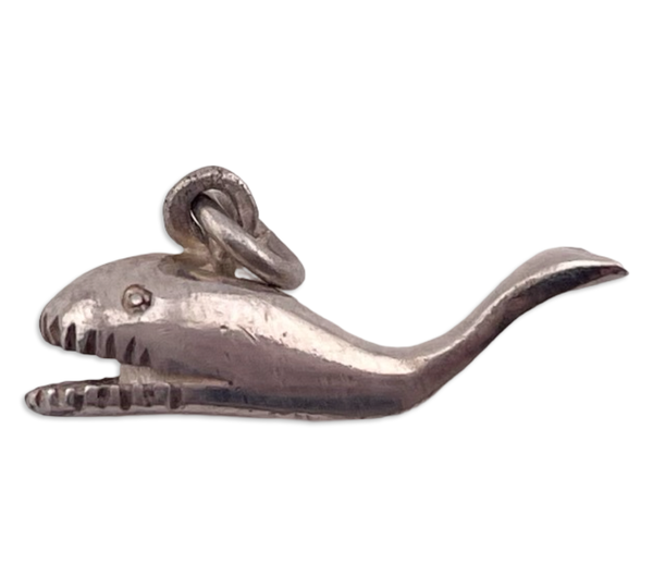 sterling silver whale pendant