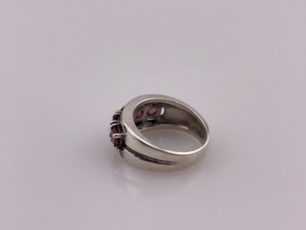 size 5 sterling silver faceted spinel ring