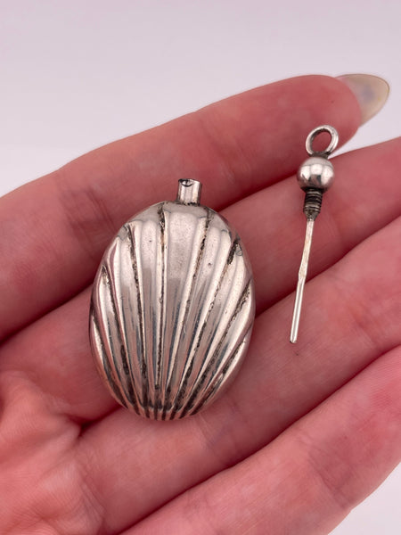 sterling silver perfume vial bottle pendant