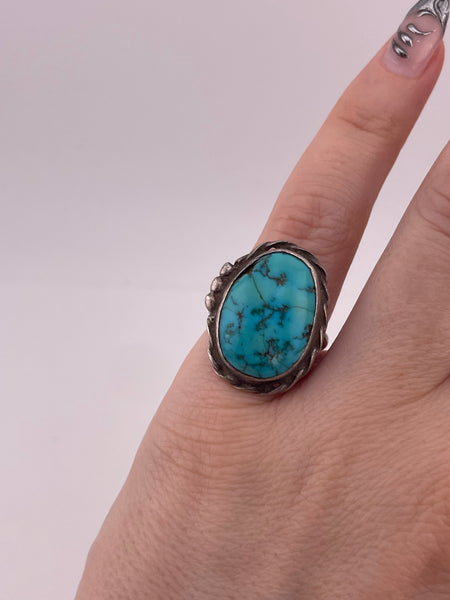 size 5.75 sterling silver turquoise ring