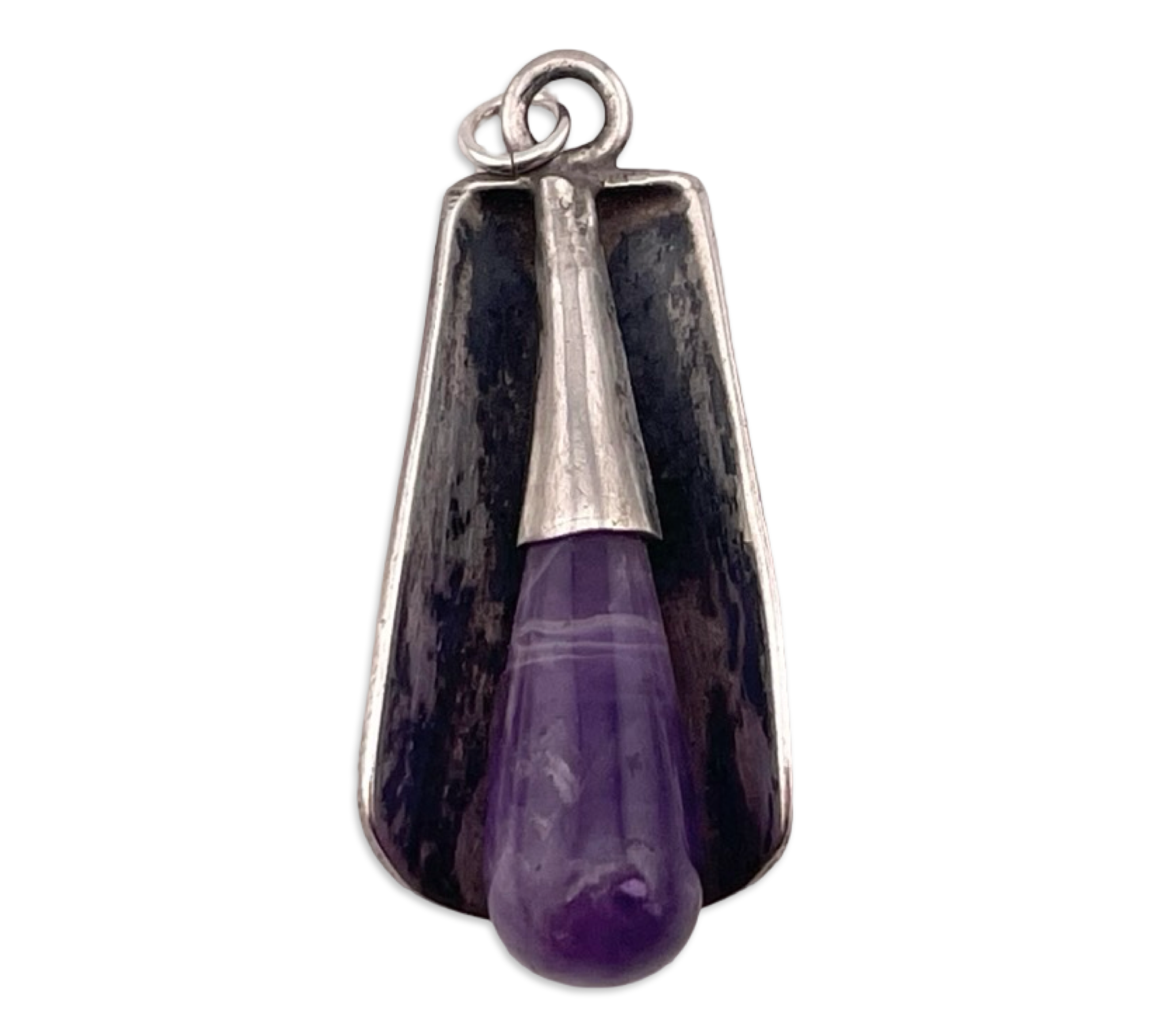 sterling silver amethyst pendant