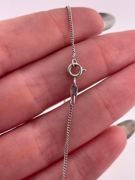 sterling silver marcasite & lab opal pendant necklace