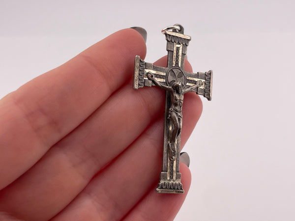 sterling silver religious crucifix cross pendant