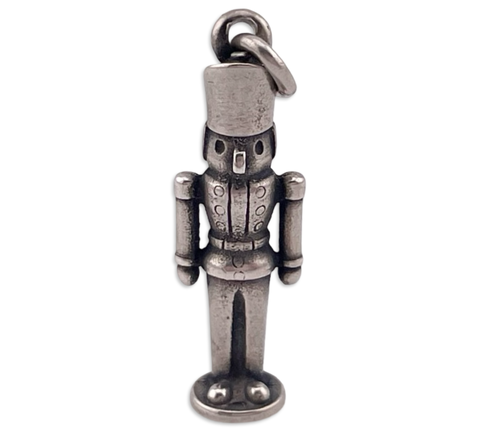 sterling silver James Avery 3D nutcracker Christmas charm pendant
