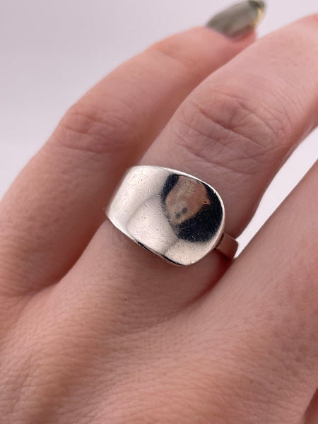 size 6.75 sterling silver stoneless ring
