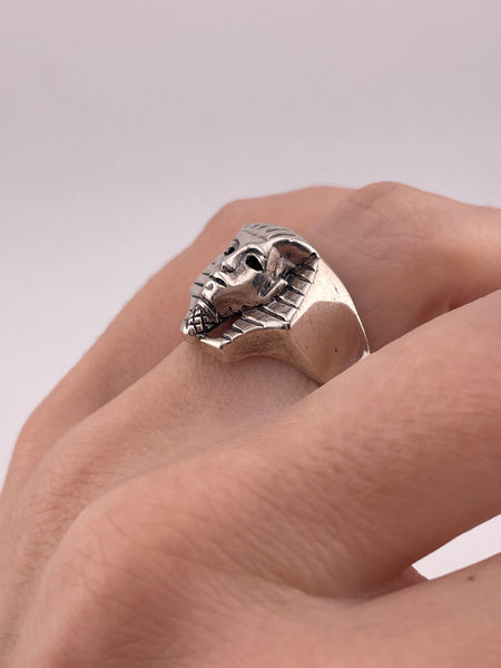size 7 sterling silver King Tut ring