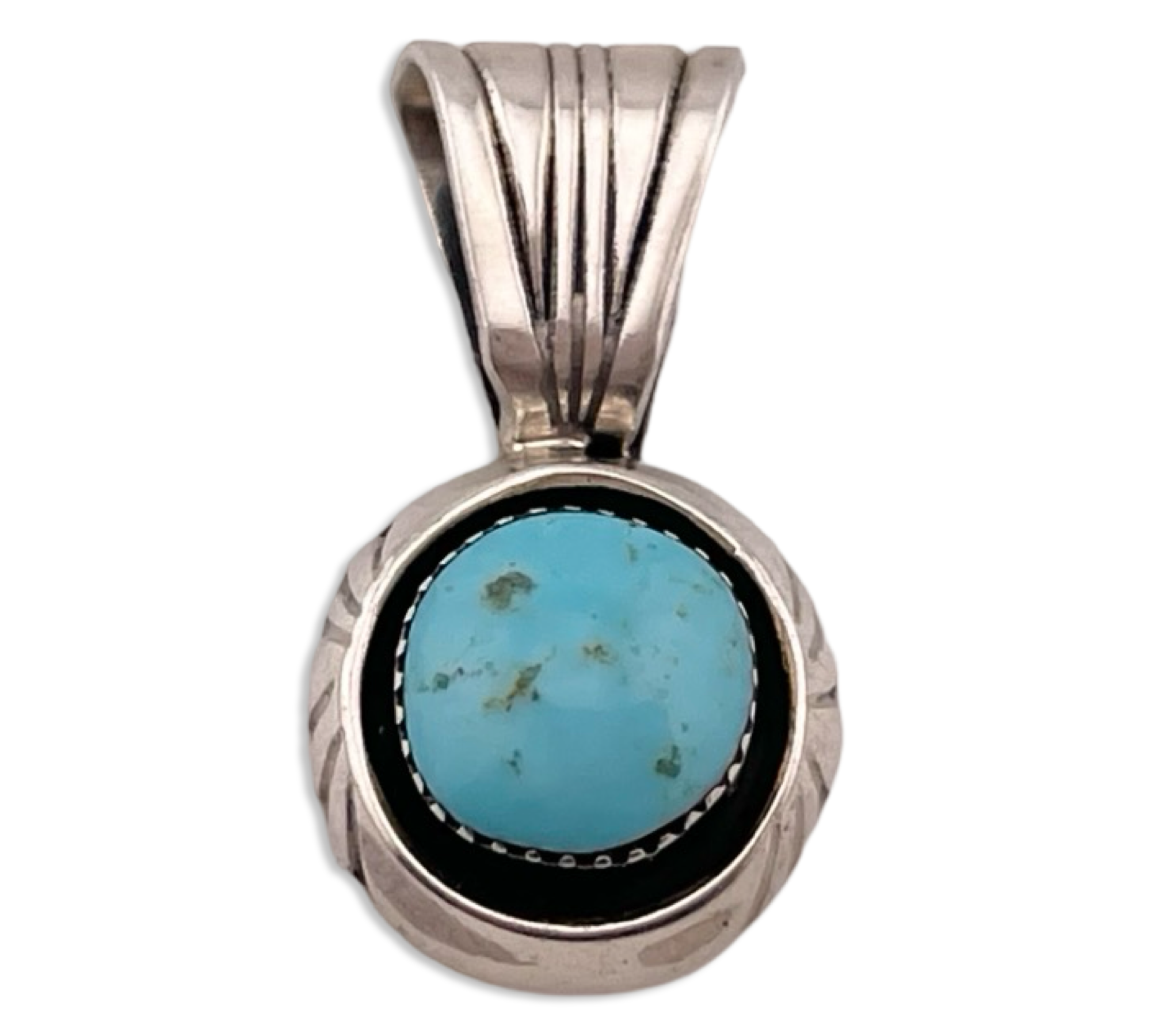 sterling silver turquoise pendant